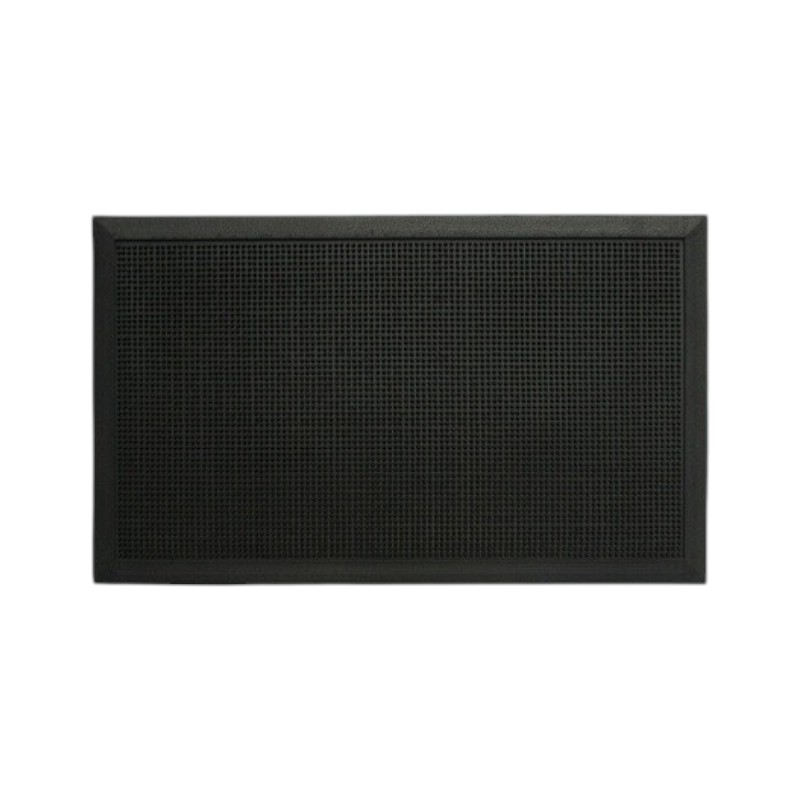 "Piko" vloerkleed - Zwart rubber - 80 x 100 cm